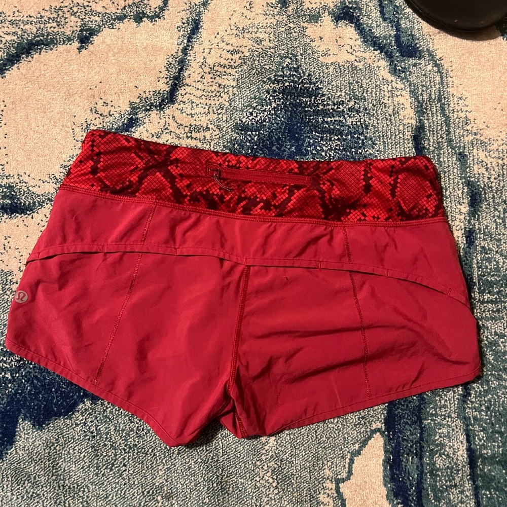 Lululemon Red Python Snake Print Waistband - image 3